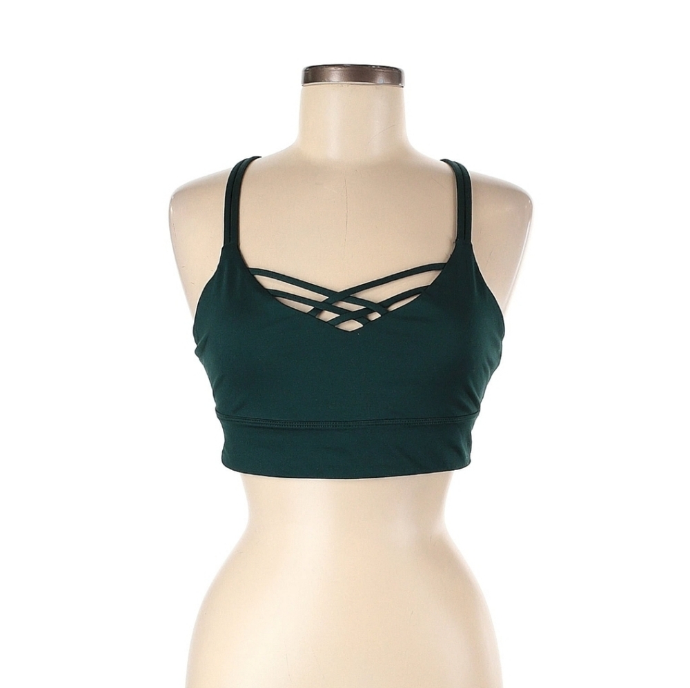 JoyLab Like-new green sports bra size medium
